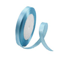 Satin Hair Ribbon 10mm x 5m - Large, Blue
