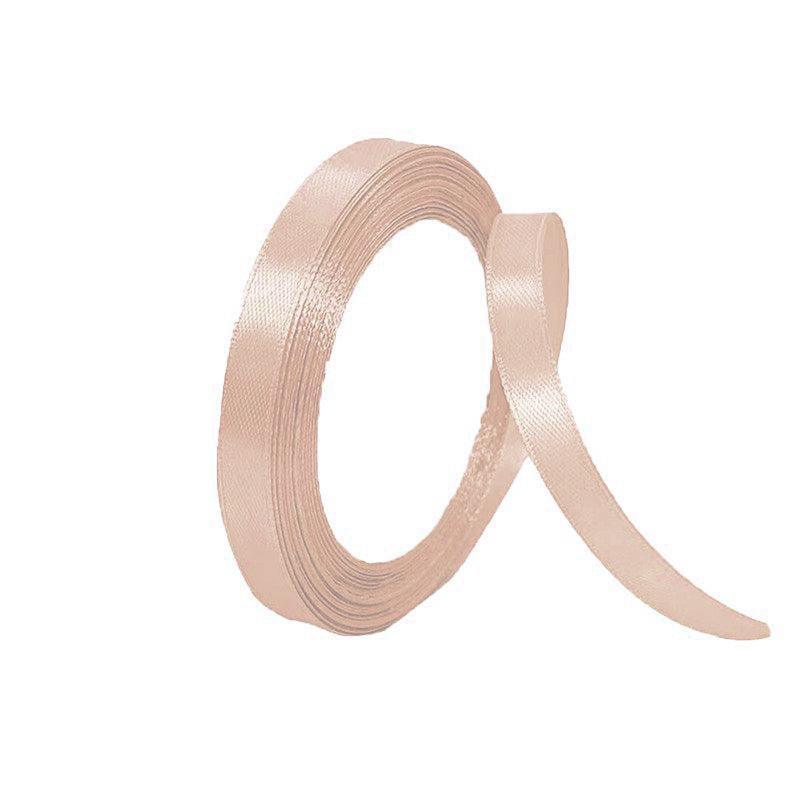 Satin Hair Ribbon 10mm x 5m - Large, Blush Pink