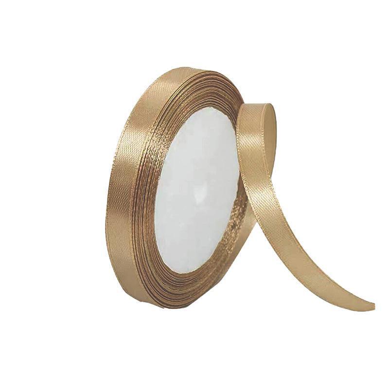 Satin Hair Ribbon 10mm x 5m - Large, Champagne
