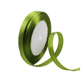 Satin Hair Ribbon 10mm x 5m - Large, Olive Green