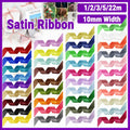 Satin Hair Ribbon - Extra Large (10mm x 22m), Deep Rose Red - view 2