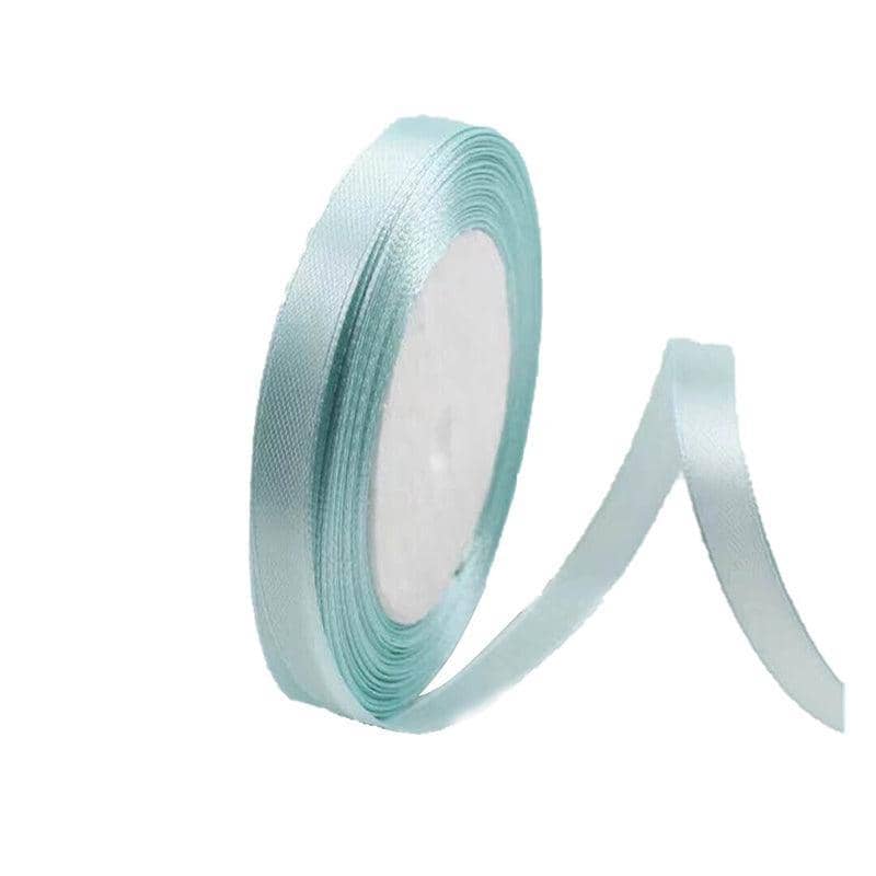 Satin Hair Ribbon - Extra Large (10mm x 22m), Light Aqua Blue