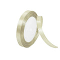 Satin Hair Ribbon - Extra Small (10mm x 1m), Cream