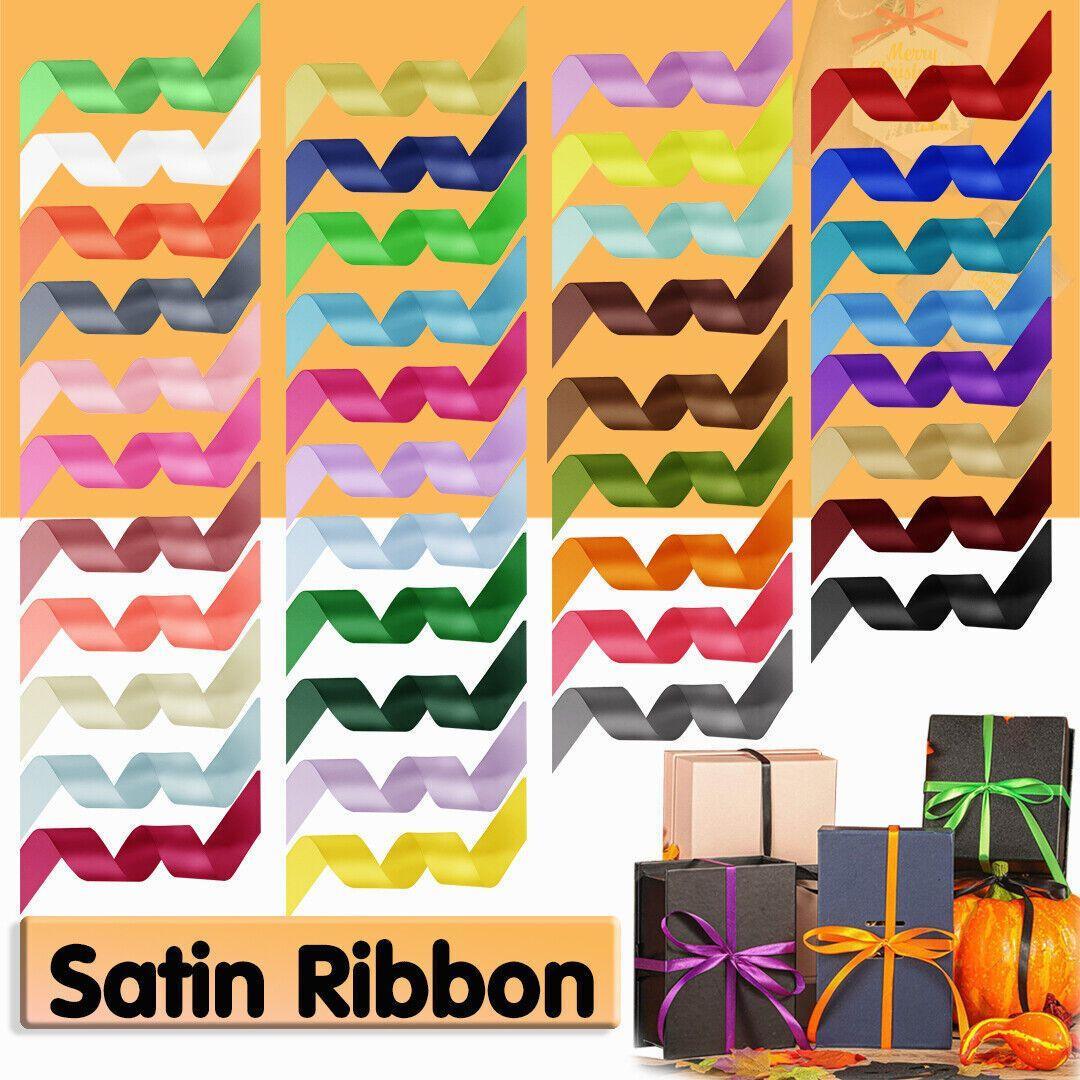 Satin Hair Ribbon - Extra Small (10mm x 1m), Dark Pink - view 2