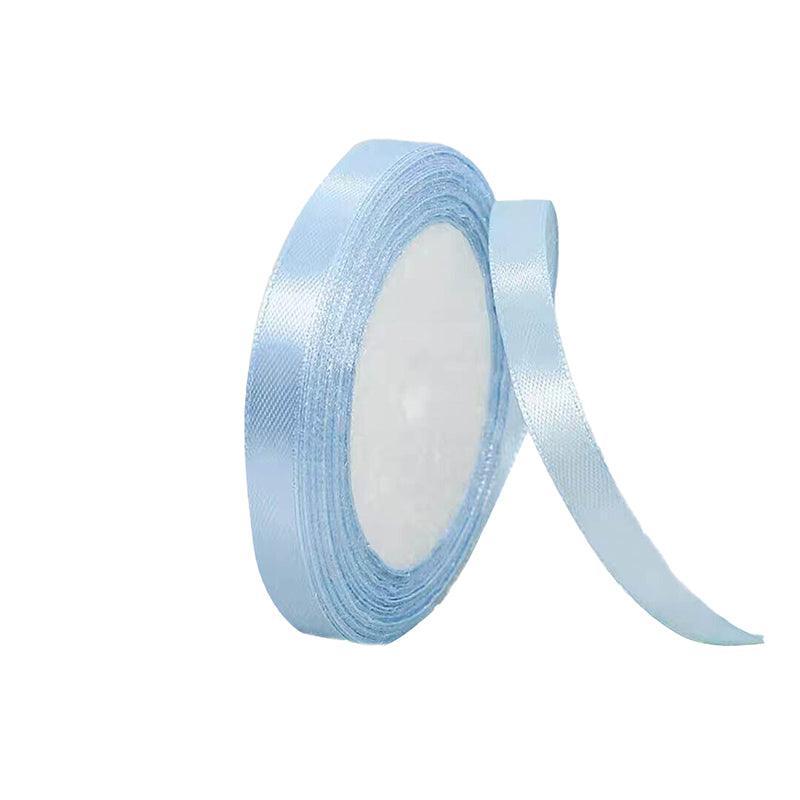 Satin Hair Ribbon - Extra Small (10mm x 1m), Light Blue