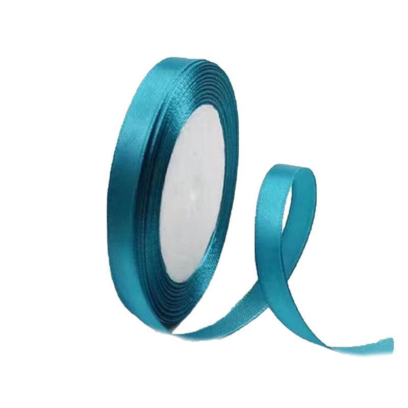 Satin Hair Ribbon - Extra Small (10mm x 1m), Teal