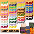 Satin Hair Ribbon for Gifts and Crafts - Small 10mm x 2m, Lake Blue - view 2