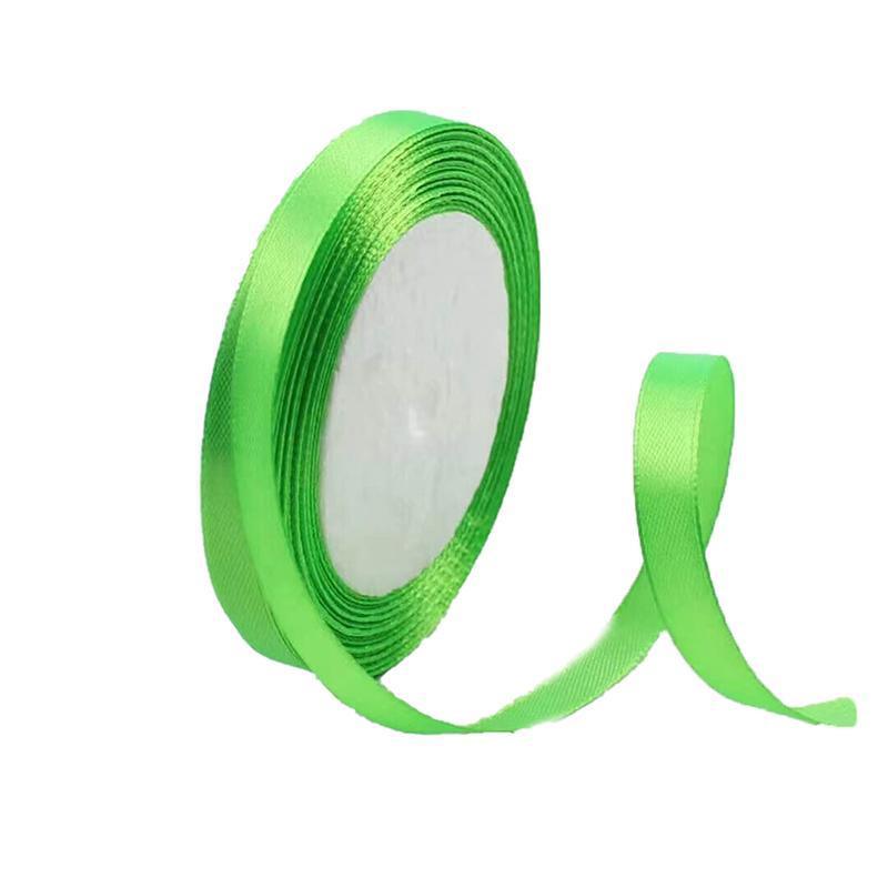 Satin Hair Ribbon for Gifts and Crafts - Small 10mm x 2m, Light Green - view 23