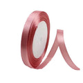 Satin Hair Ribbon - Small (10mm x 2m), Dark Pink
