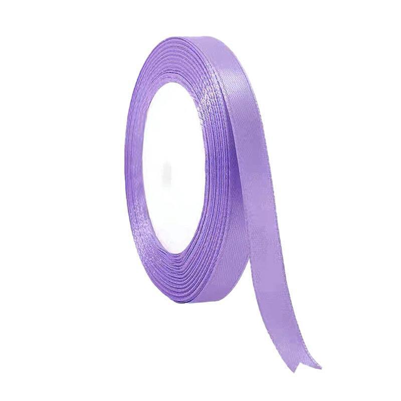 Satin Hair Ribbon - Small (10mm x 2m), Light Purple