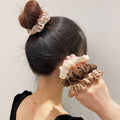 Satin Scrunchies, Pack of 4 - Blush Pink and Cream - view 5
