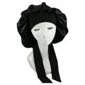 Satin Sleeping Bonnet Hair Wrap Cap for Women, Elastic - Blue - view 3