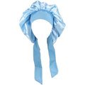 Satin Sleeping Bonnet Hair Wrap Cap for Women, Elastic - Sky Blue