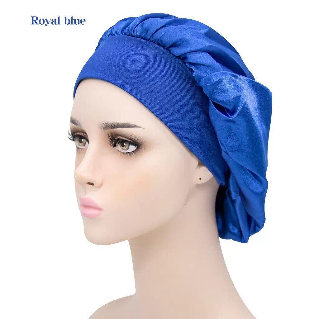 Satin Sleeping Bonnet Hair Wrap Cap for Women - Rose Red - view 18