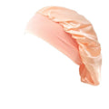 Satin Sleeping Bonnet Hair Wrap Cap for Women - Skin Pink