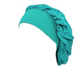 Satin Sleeping Bonnet Hair Wrap Cap for Women - Teal