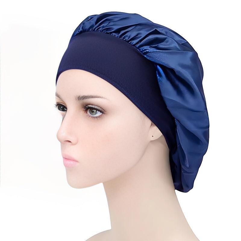 Satin Sleeping Bonnet Hair Wrap Cap for Women - Teal - view 29