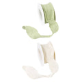 Scalloped Edge Ribbon Set, 10 Rolls - Off White - view 3