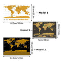 Scratch-Off World Map Poster, White Background - 82.5 x 59.4cm - view 4