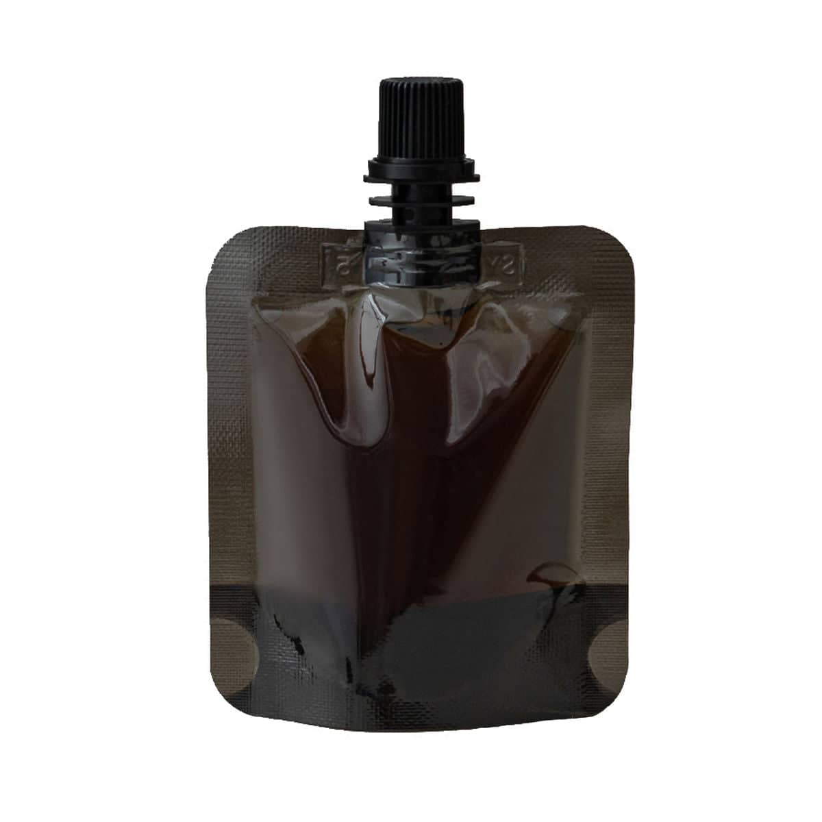 Screw Cap Spout Liquid Pouches - Black, 100 Pack - view 2