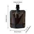 Screw Cap Spout Liquid Pouches - Black, 100 Pack - view 3