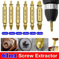 Screw Extractor Set of 6, Broken Bolt Remover for Damaged and Stripped Screws