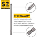 Screwdriver Bit Set 150 mm Long, Power Tool Accessory Kit - Pack of 30 - view 5