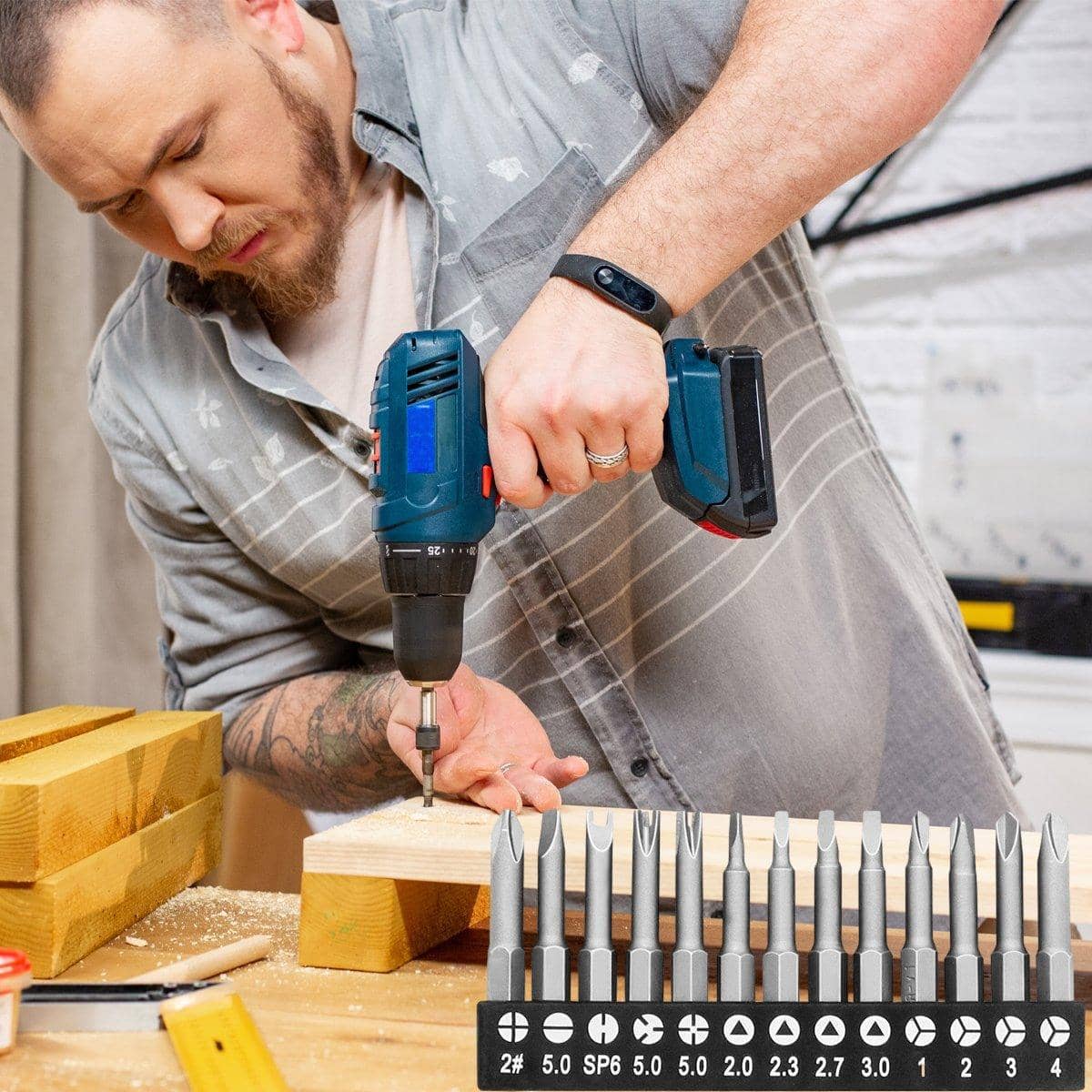 Screwdriver Bits Set of 13 with Special Shaped Heads for Household Repairs - view 5