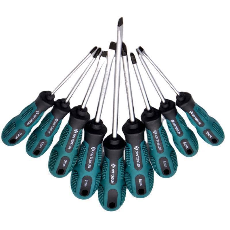 Screwdriver Set 9 Piece Chrome Vanadium Steel with Storage Bag - view 2