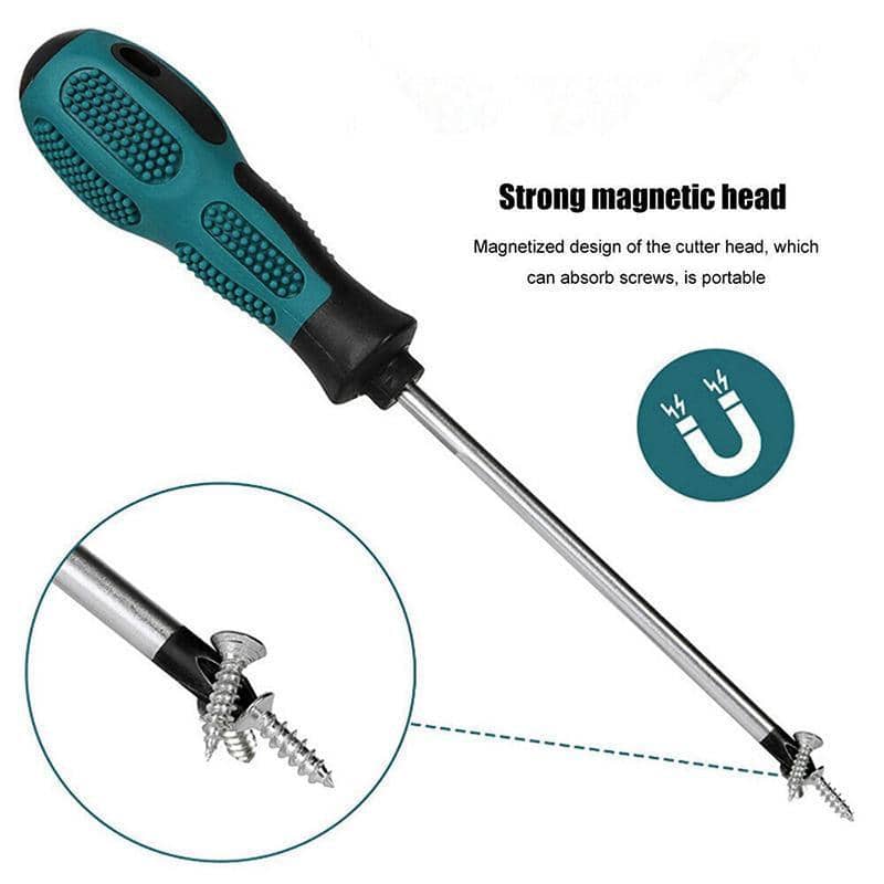 Screwdriver Set 9 Piece Chrome Vanadium Steel with Storage Bag - view 3