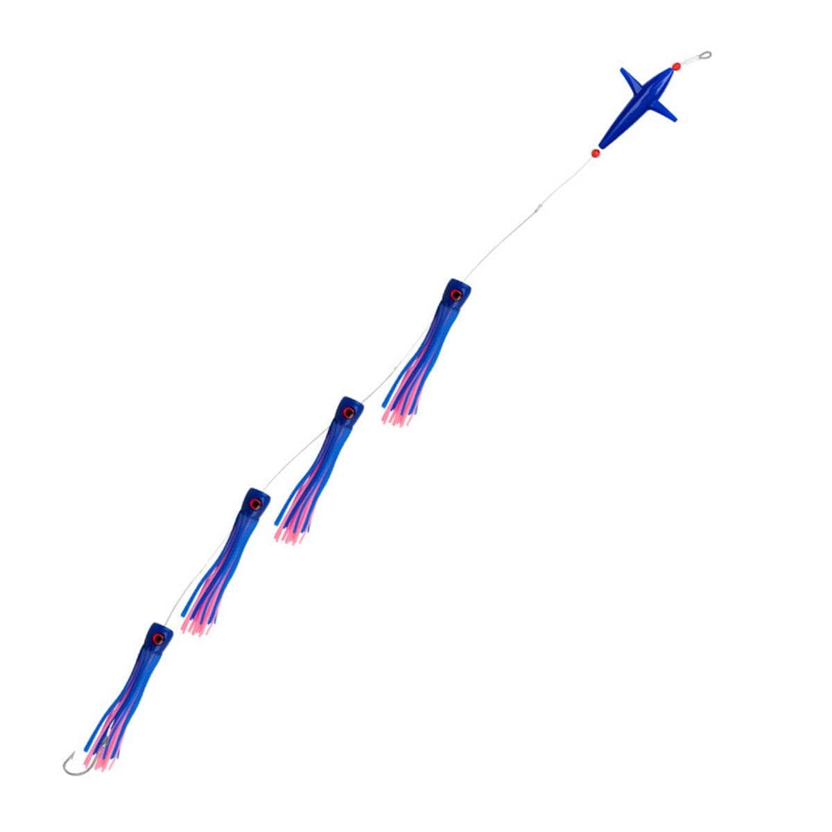 Sea Fishing Lure with UV Glow Effect, 15 cm - Blue and Pink