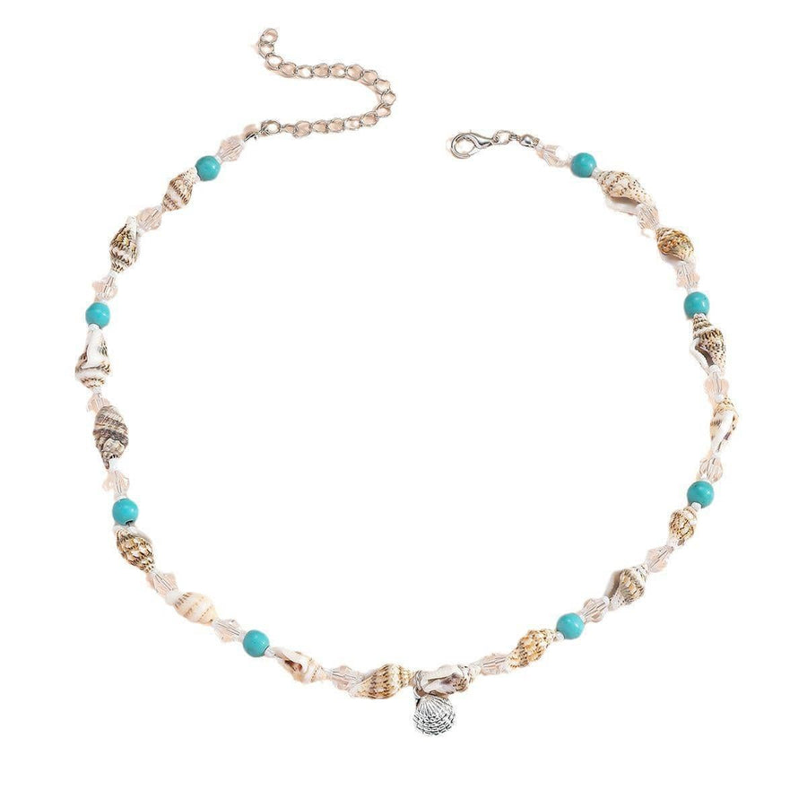 Sea Shell Conch Beaded Necklace for Women - Pendant Necklace