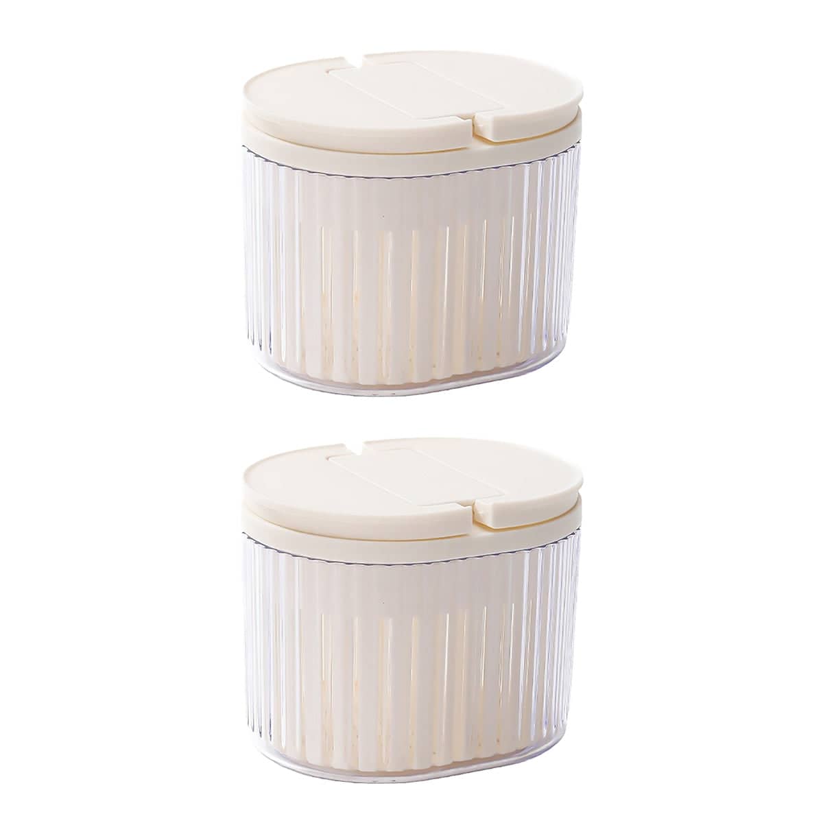 Sealed Storage Containers with Flip Lids and Drain Baskets - Set of 2 - view 2