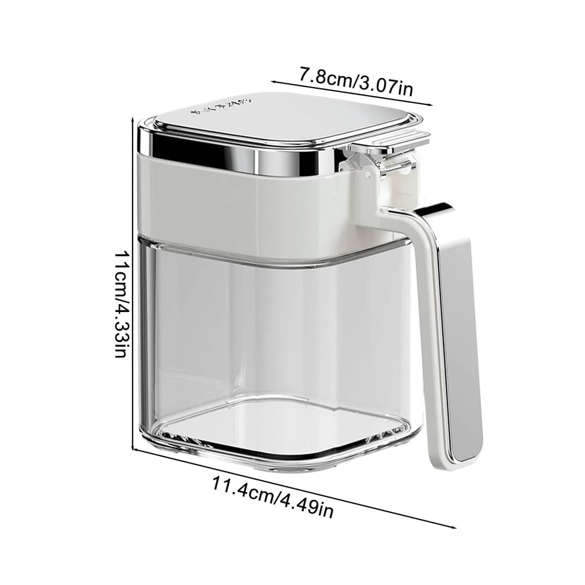 Seasoning Spice Jars with Airtight Lids, Set of 2 - Grey - view 4