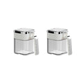Seasoning Spice Jars with Airtight Lids, Set of 2 - White