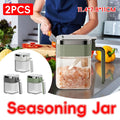 Seasoning Spice Jars with Airtight Lids, Set of 2 - White - view 2