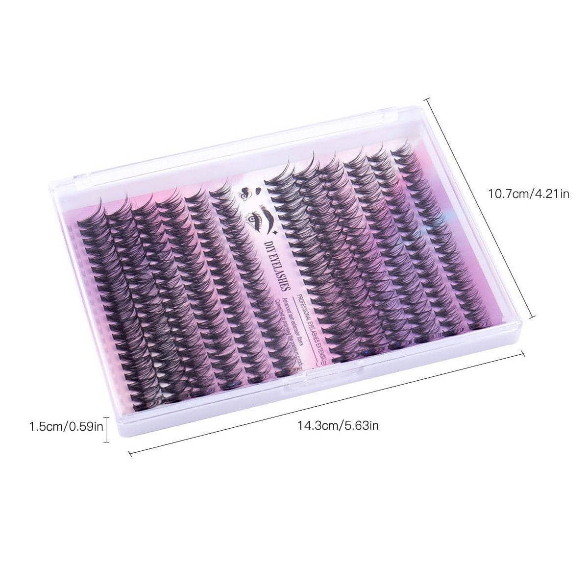 Sectional False Eyelashes, 12 Rows - Single Box - view 5