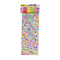 Self-Adhesive Acrylic Rhinestone Stickers, 6 mm, Pack of 504 - Multicolour