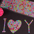 Self-Adhesive Acrylic Rhinestone Stickers, 6 mm, Pack of 504 - Silver - view 4