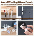Self-Adhesive Cable Clips Cable Management Holder - Black, Pack of 12 - view 4