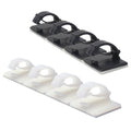 Self-Adhesive Cable Clips Wire Tie Holder, Pack of 100 - Black - view 3