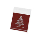 Self Adhesive Christmas Cellophane Treat Bags, Style 09 - Pack of 100