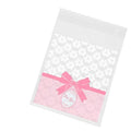 Self Adhesive Christmas Cellophane Treat Bags, Style 11 - Pack of 100