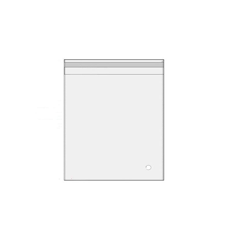 Self-Adhesive Clear OPP Cellophane Bags with Air Hole - 8 x 10 cm with 3 cm Flap, Pack of 100