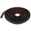 Self Adhesive Door and Window Seal Strip 6 m Windproof Soundproof Dustproof - Black