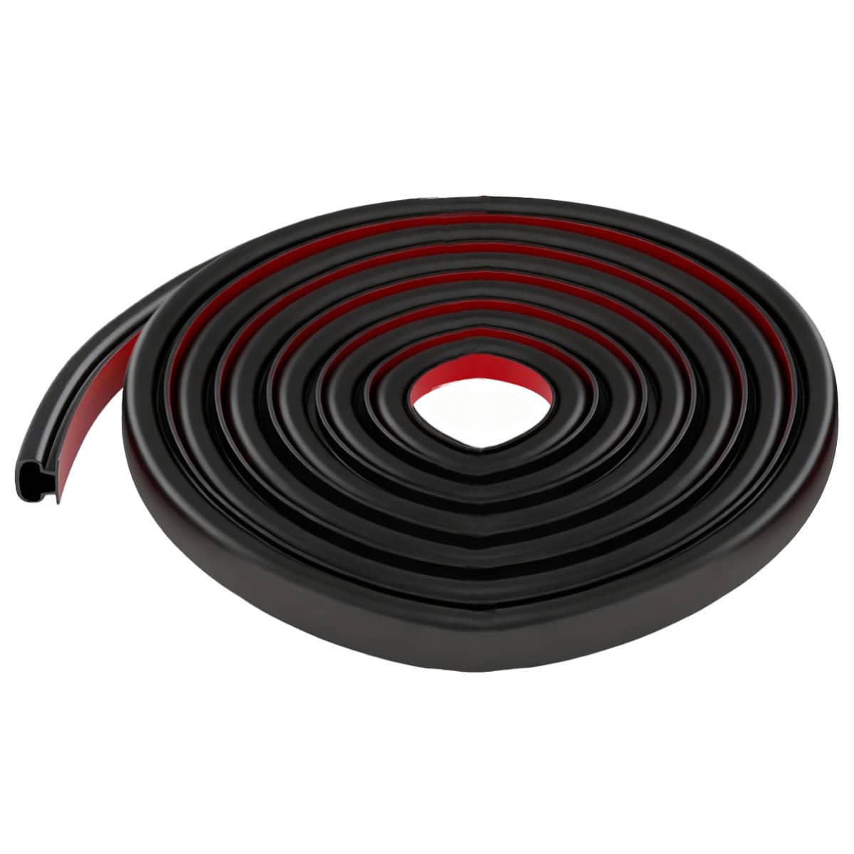 Self Adhesive Door and Window Seal Strip 6 m Windproof Soundproof Dustproof - Black
