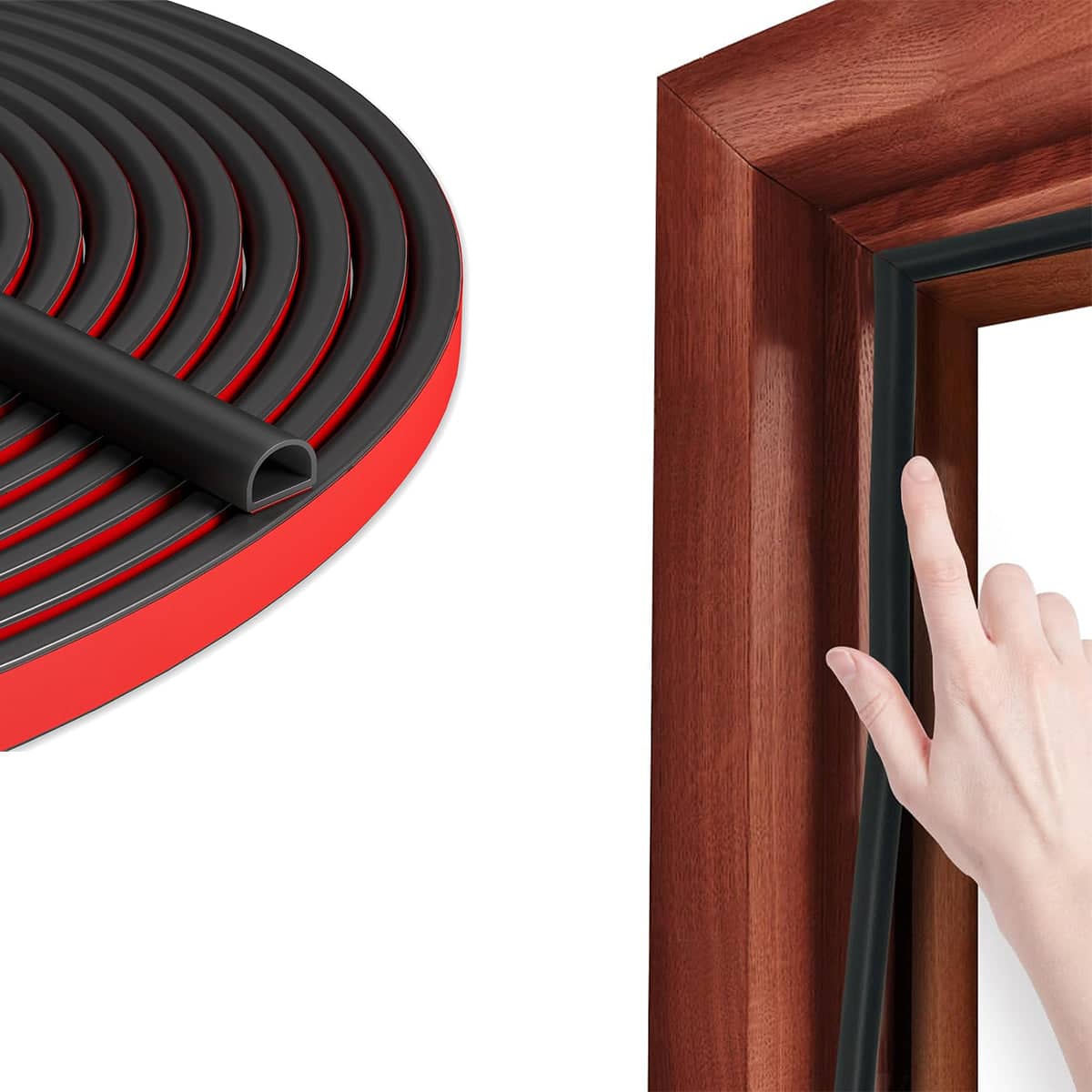 Self Adhesive Door and Window Sealing Strip, 6 m for Soundproof, Dustproof and Windproof Use - view 5