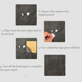 Self Adhesive Faux Leather Repair Patches, 20 x 30 cm, Pack of 2 - Black - view 5