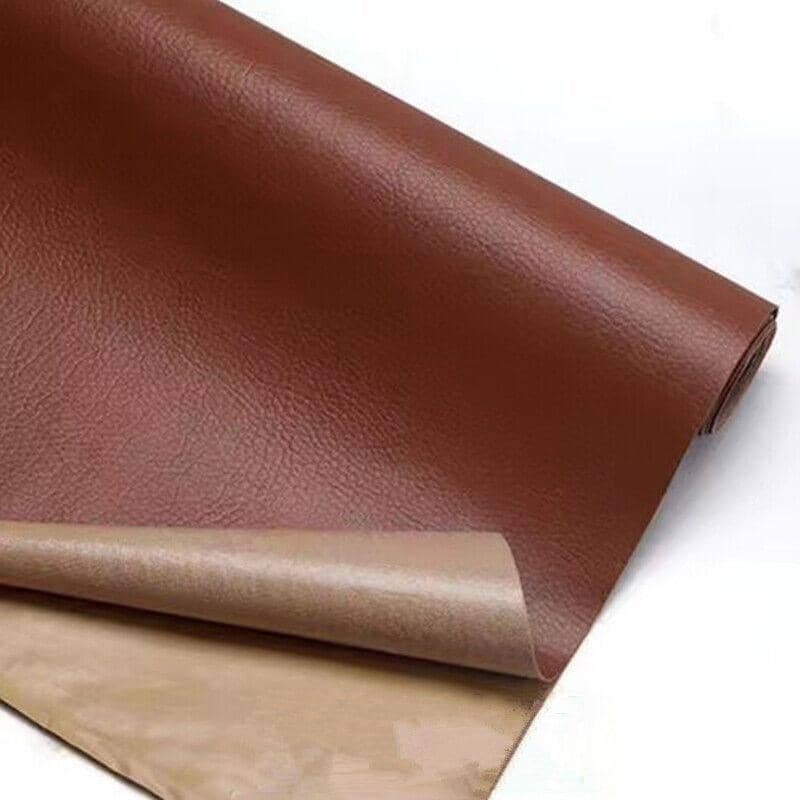 Self Adhesive Faux Leather Repair Patches, 20 x 30 cm, Pack of 2 - Red Brown