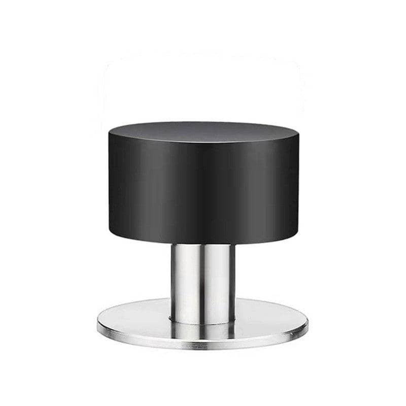 Self-Adhesive Heavy Duty Rubber Door Stopper, No Drilling - Black